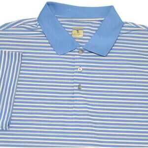 Lone Cypress Golf Polo by Pebble Beach Luxury Performance sz XXL Striped